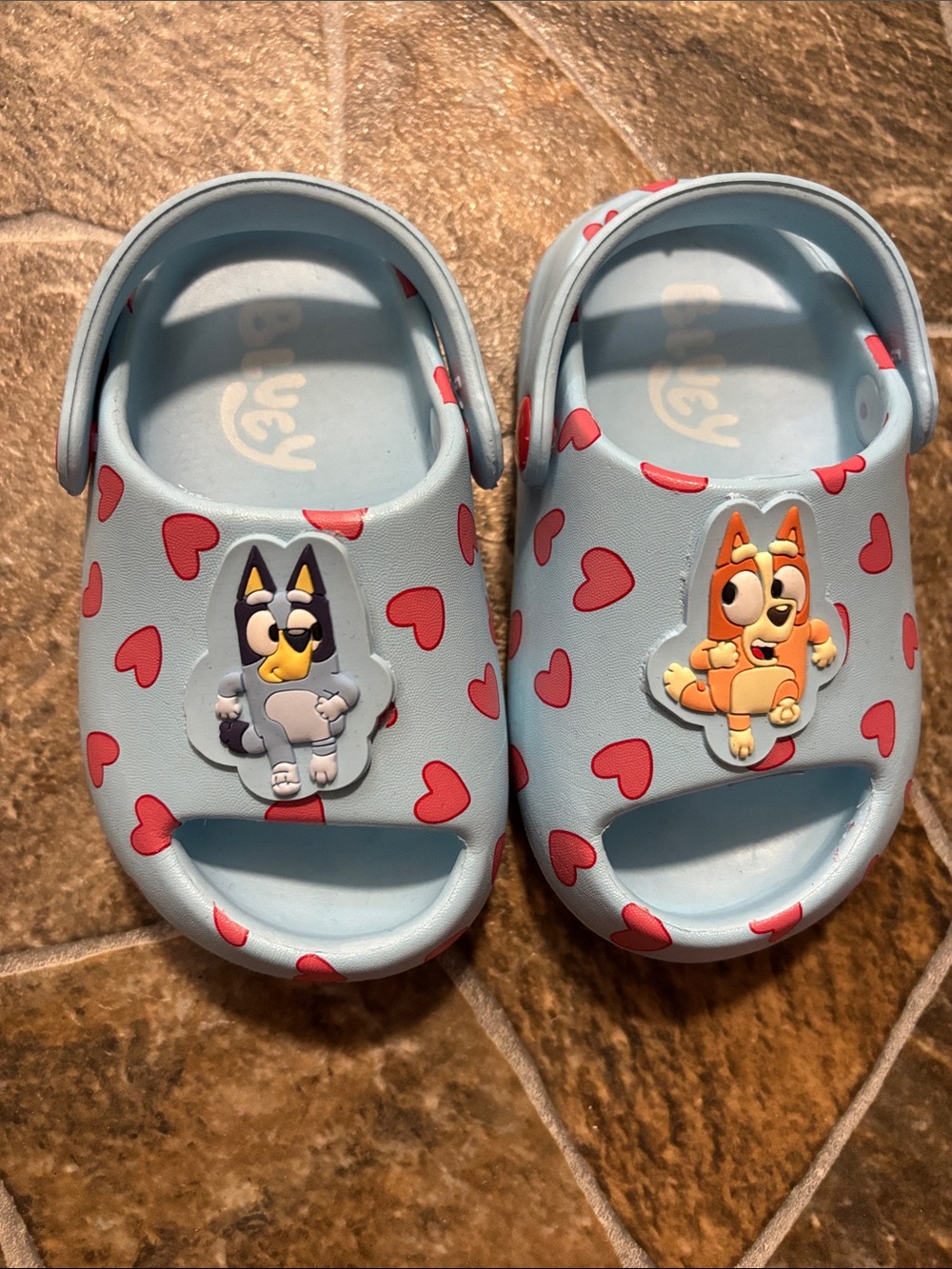 Bluey toddler girls slip on Sandals